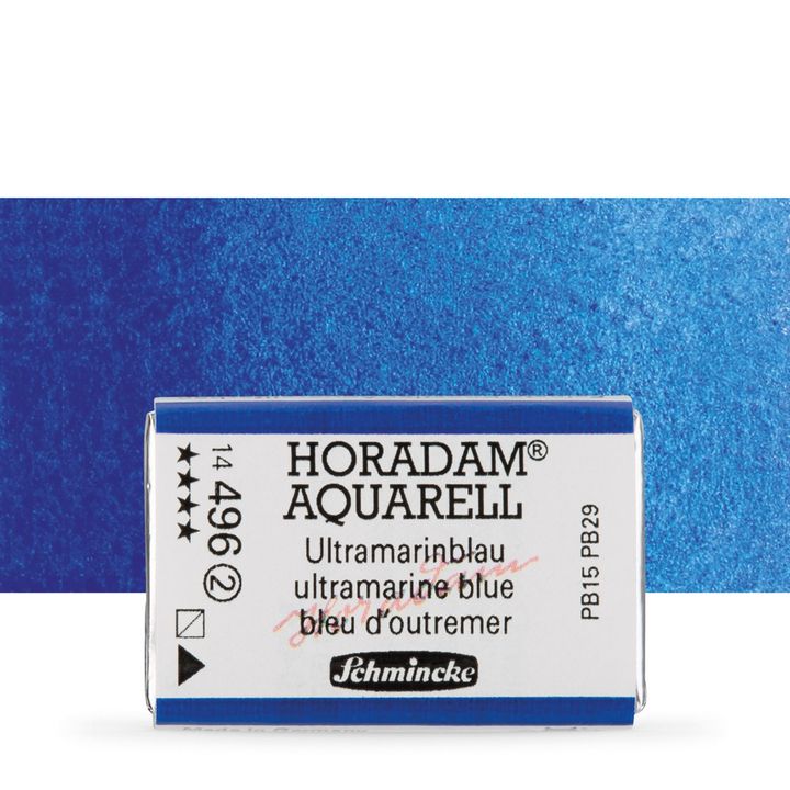 Schmincke Horadam akvarelne barve v celi ponvi – 496 Ultramarine Blue