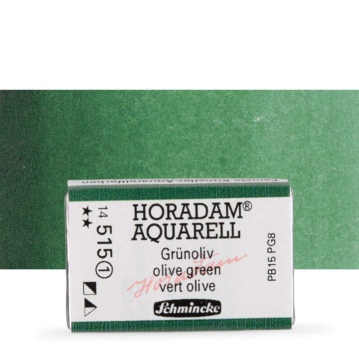Schmincke Horadam akvarelne barve v celi ponvi – 515 Olive Green