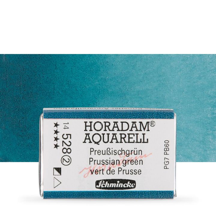 Schmincke Horadam akvarelne barve v celi ponvi – 528 Prussian Green