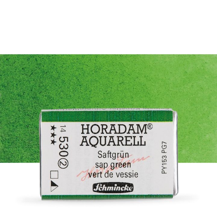 Schmincke Horadam akvarelne barve v celi ponvi – 530 Sap Green