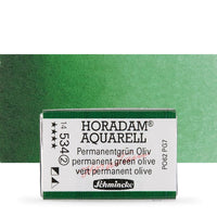 Schmincke Horadam akvarelne barve v celi ponvi – 534 Permanent Green Olive