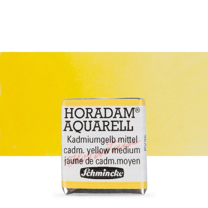 Schmincke Horadam akvarelne barve v polponvi – 225 Cadmium Yellow Middle
