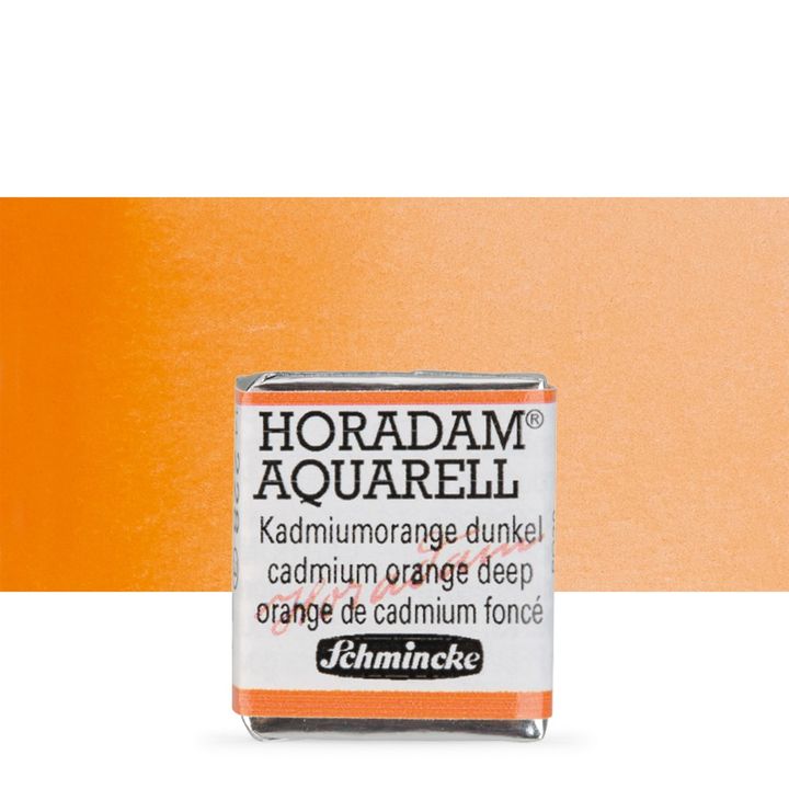 Schmincke Horadam akvarelne barve v polponvi – 228 Cadmium Orange Deep