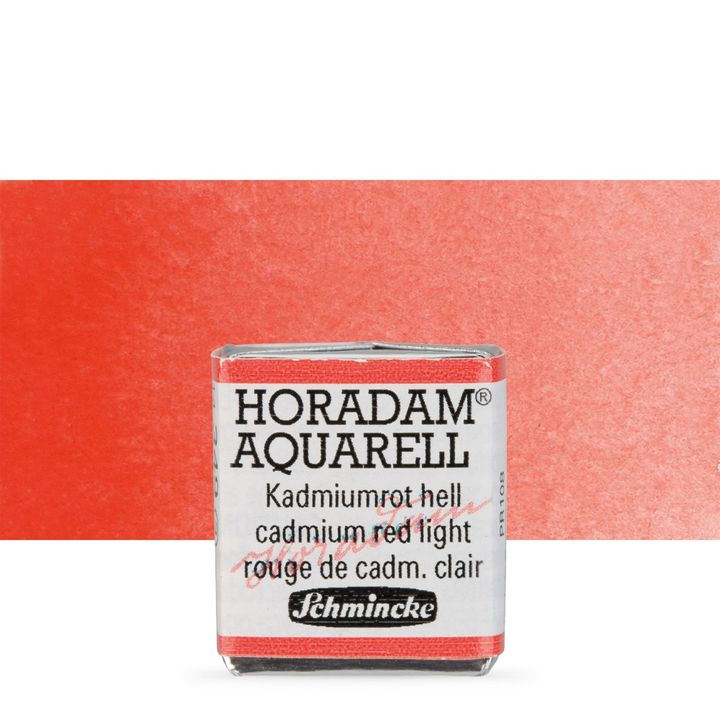 Schmincke Horadam akvarelne barve v polponvi – 349 Cadmium Red Light