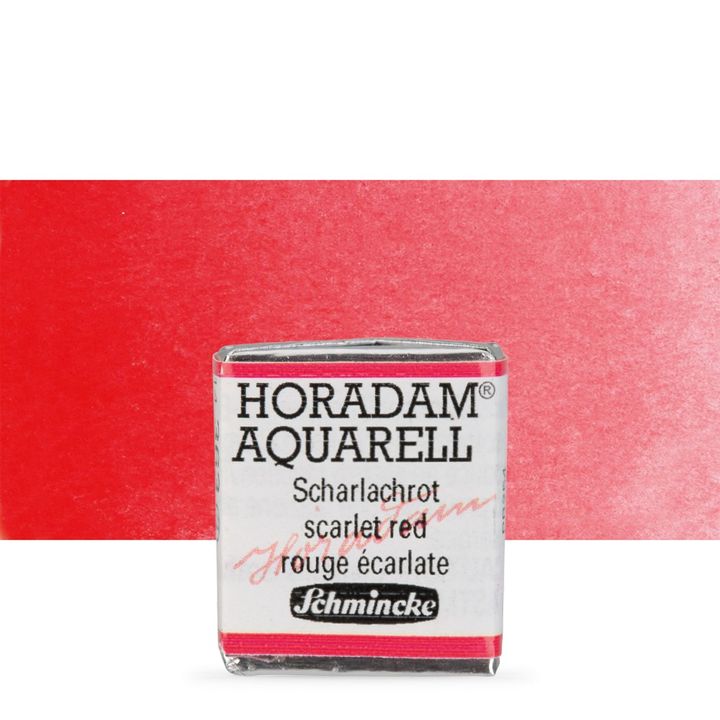 Schmincke Horadam akvarelne barve v polponvi – 363 Scarlet Red