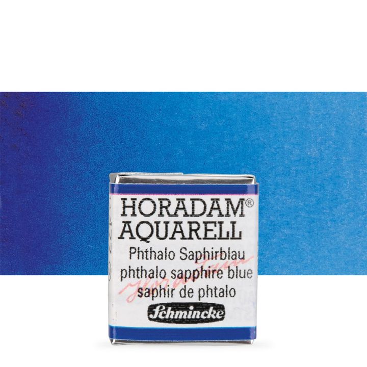 Schmincke Horadam akvarelne barve v polponvi – 477 Phthalo Sapphire Blue