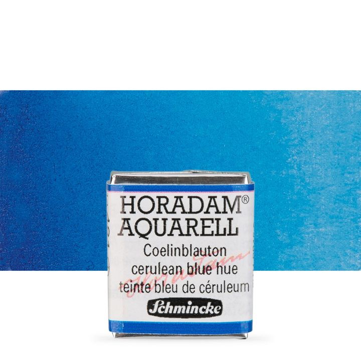 Schmincke Horadam akvarelne barve v polponvi – 481 Cerulean Blue Hue