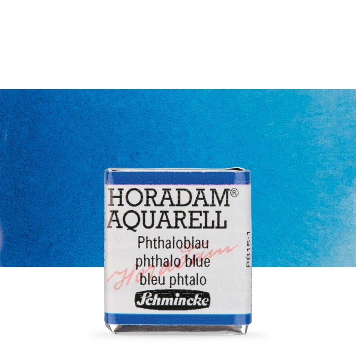 Schmincke Horadam akvarelne barve v polponvi – 484 Phthalo Blue