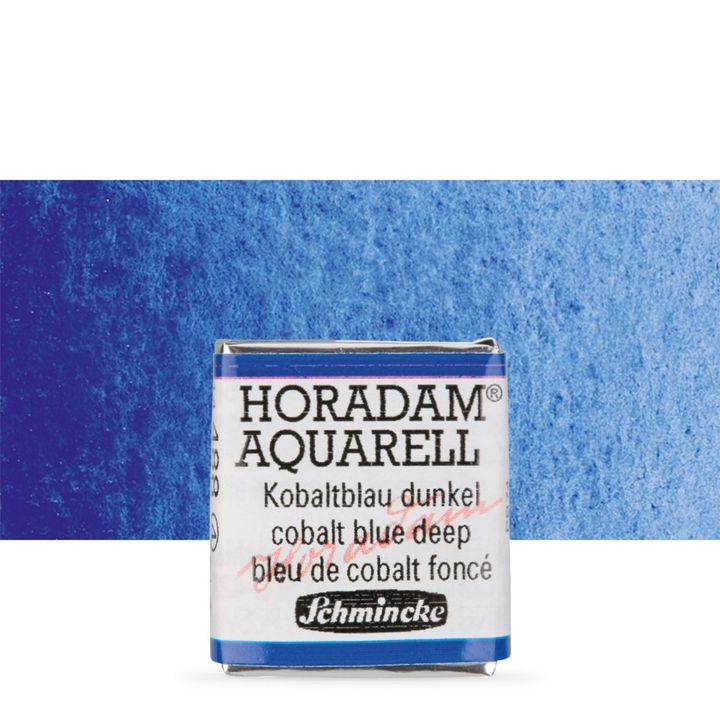 Schmincke Horadam akvarelne barve v polponvi – 488 Cobalt Blue Deep