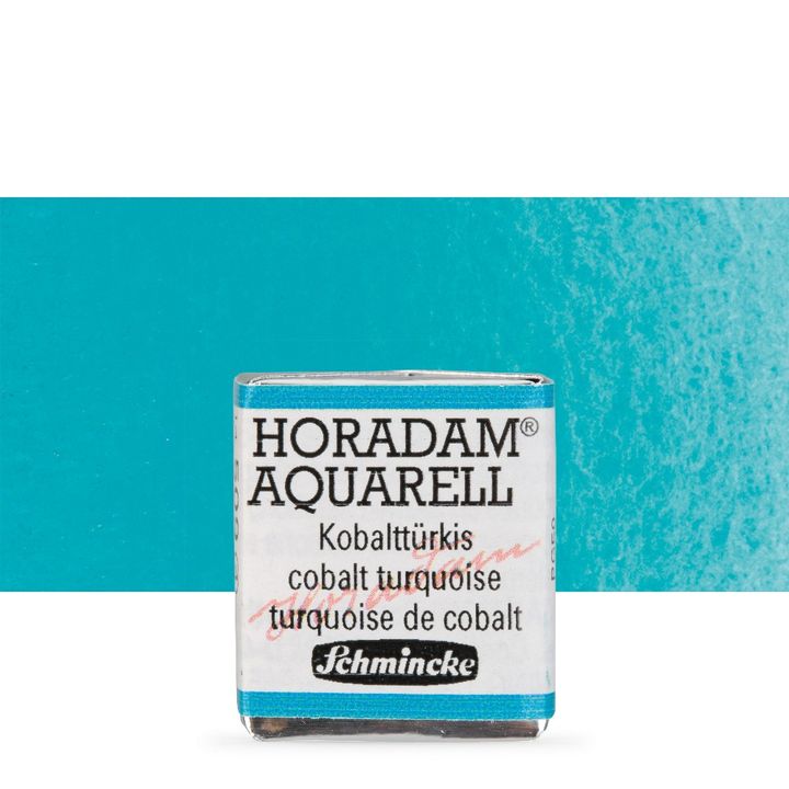 Schmincke Horadam akvarelne barve v polponvi – 509 Cobalt Turquoise