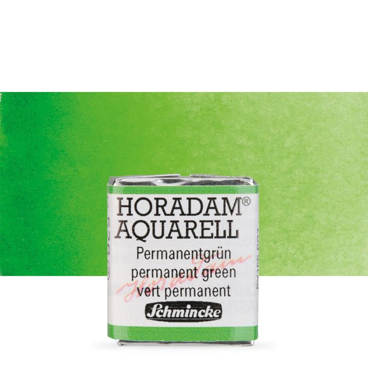 Schmincke Horadam akvarelne barve v polponvi – 526 Permanent Green
