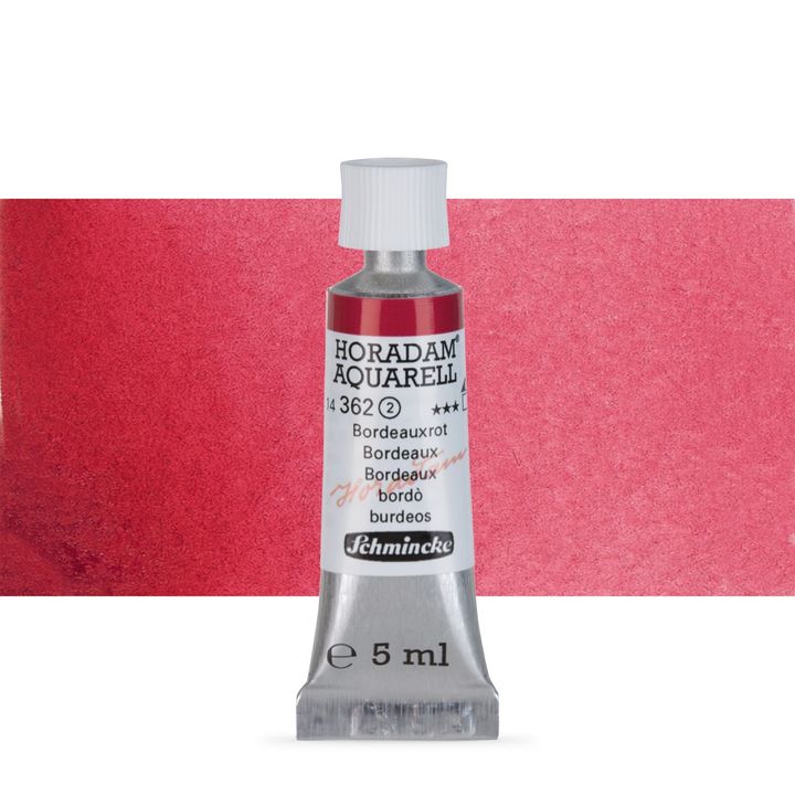 Schmincke Horadam akvarelne barve v tubi po 5 ml – 362 Bordeaux