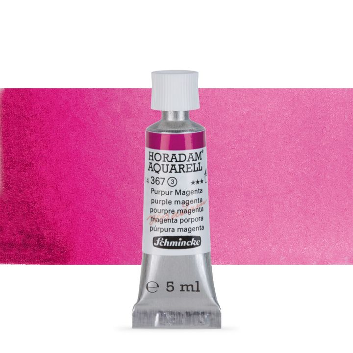 Schmincke Horadam akvarelne barve v tubi po 5 ml – 367 Purple Magenta