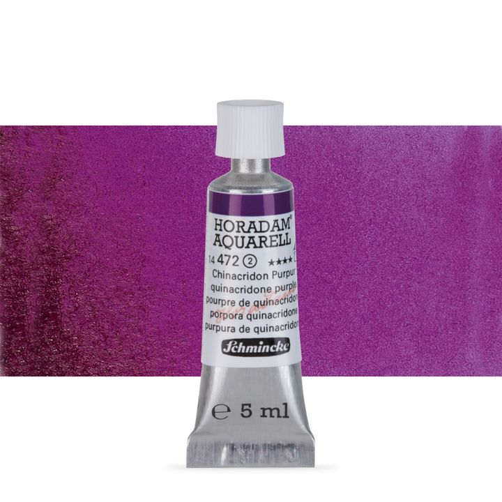 Schmincke Horadam akvarelne barve v tubi po 5 ml – 472 Quinacridone Purple