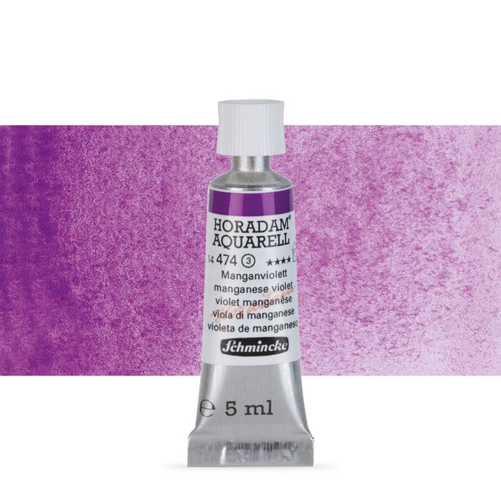Schmincke Horadam akvarelne barve v tubi po 5 ml – 474 Manganese Violet