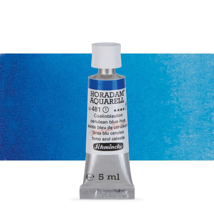 Schmincke Horadam akvarelne barve v tubi po 5 ml – 481 Cerulean Blue Hue