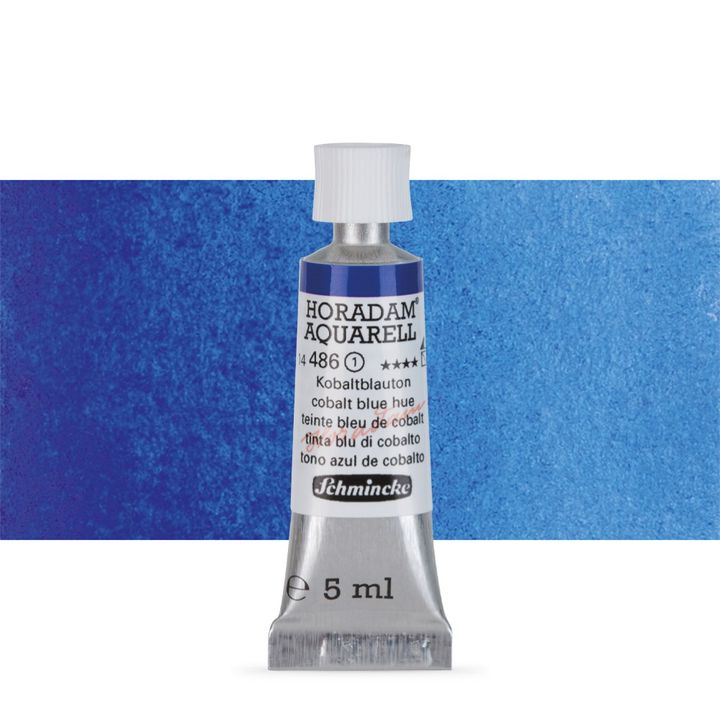 Schmincke Horadam akvarelne barve v tubi po 5 ml – 486 Cobalt Blue Hue