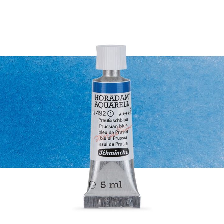 Schmincke Horadam akvarelne barve v tubi po 5 ml – 492 Prussian Blue