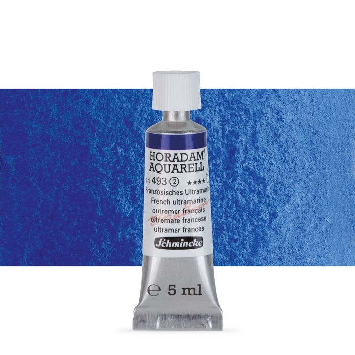 Schmincke Horadam akvarelne barve v tubi po 5 ml – 493 French Ultramarine