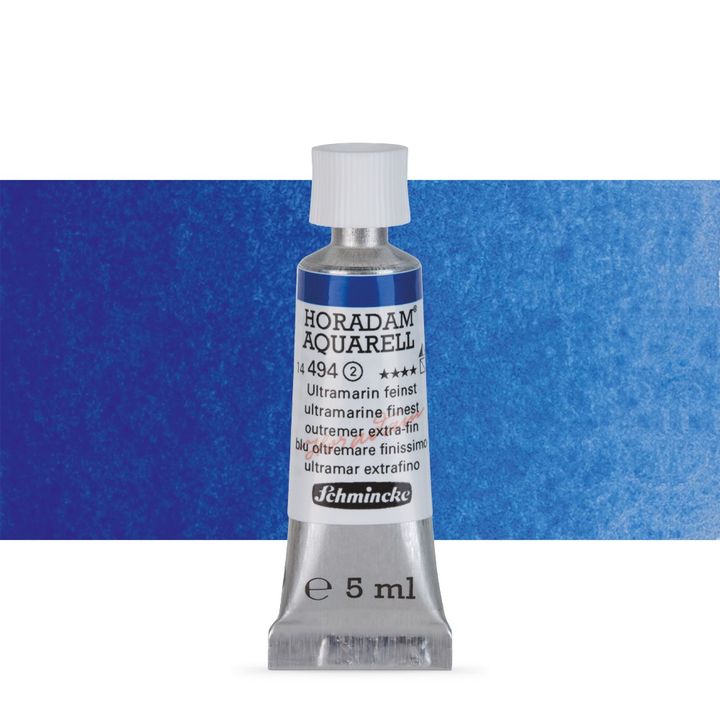 Schmincke Horadam akvarelne barve v tubi po 5 ml – 494 Ultramarine Finest