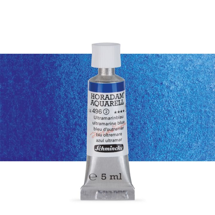 Schmincke Horadam akvarelne barve v tubi po 5 ml – 496 Ultramarine Blue