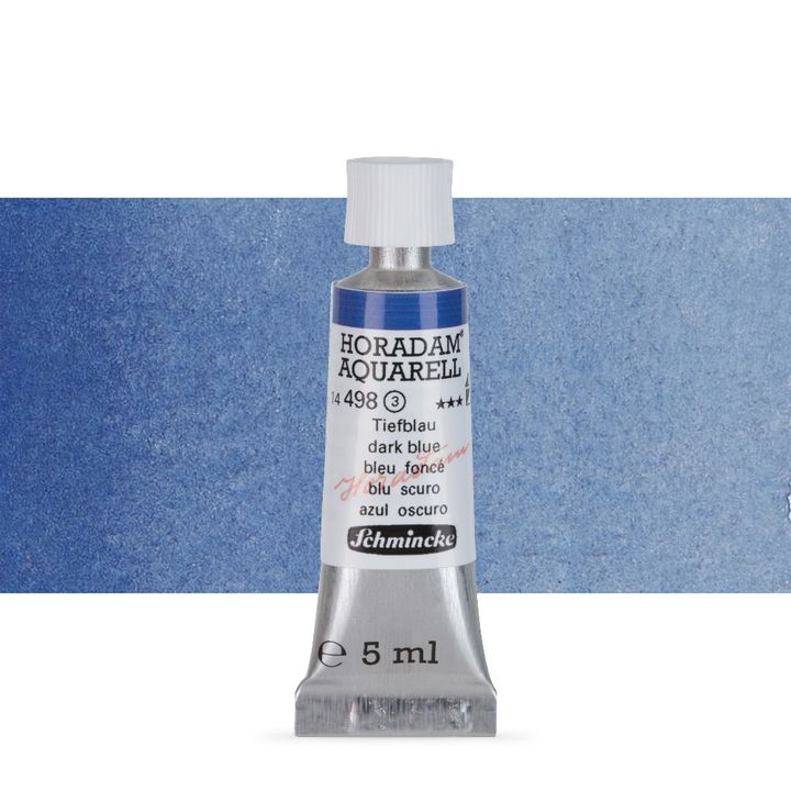 Schmincke Horadam akvarelne barve v tubi po 5 ml – 498 Dark Blue