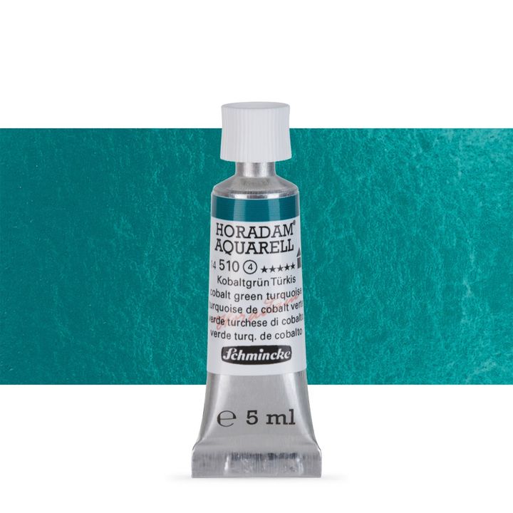Schmincke Horadam akvarelne barve v tubi po 5 ml – 510 Cobalt Green Turquoise