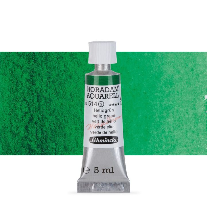Schmincke Horadam akvarelne barve v tubi po 5 ml – 514 Helio Green