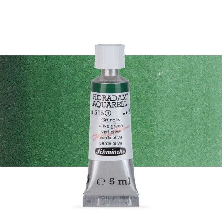 Schmincke Horadam akvarelne barve v tubi po 5 ml – 515 Olive Green