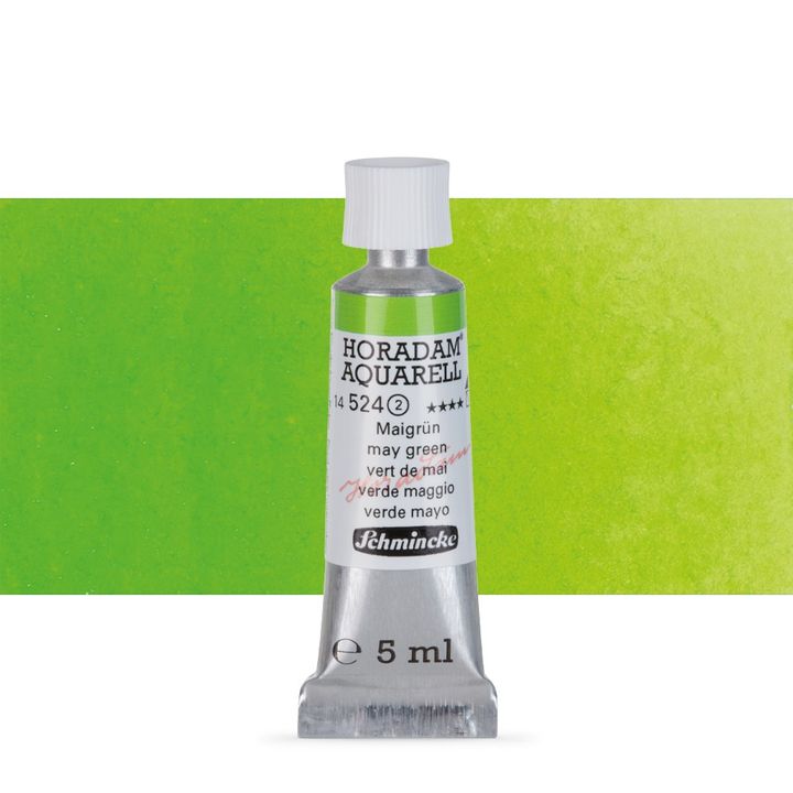 Schmincke Horadam akvarelne barve v tubi po 5 ml – 524 May Green