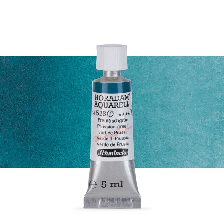 Schmincke Horadam akvarelne barve v tubi po 5 ml – 528 Prussian Green