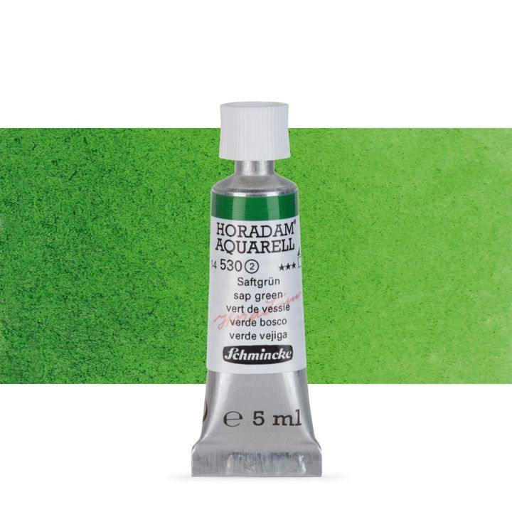 Schmincke Horadam akvarelne barve v tubi po 5 ml – 530 Sap Green