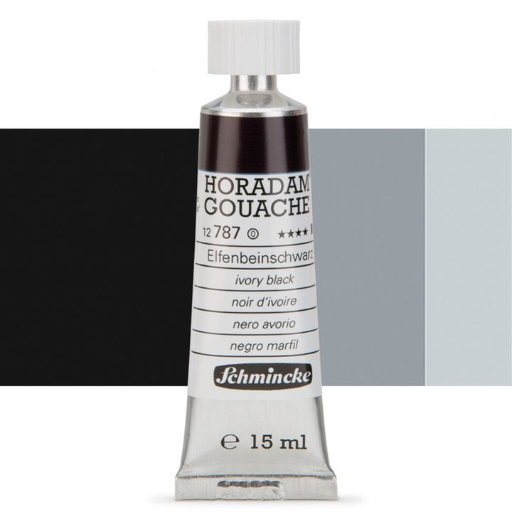 Schmincke Horadam Gouache 15 ml – 787 Ivory Black