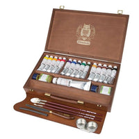 Schmincke MUSSINI lesena škatla z barvami 15 x 35 ml in belo 150 ml