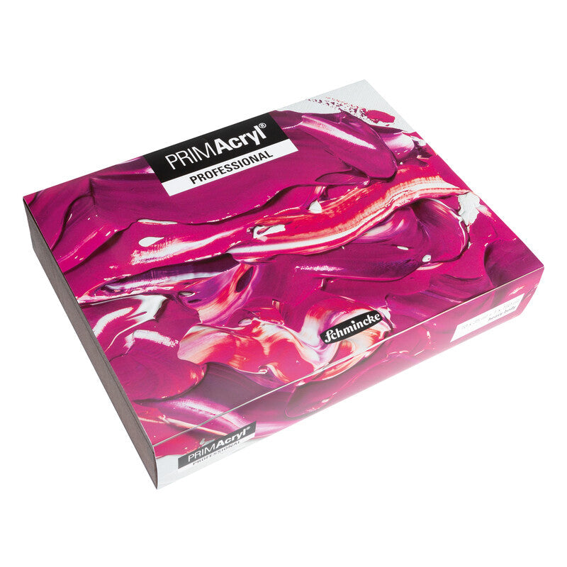 Schmincke PRIMAcryl lesen set z akrilnimi barvami 10 x 35 ml + bela 150 ml in čopiči