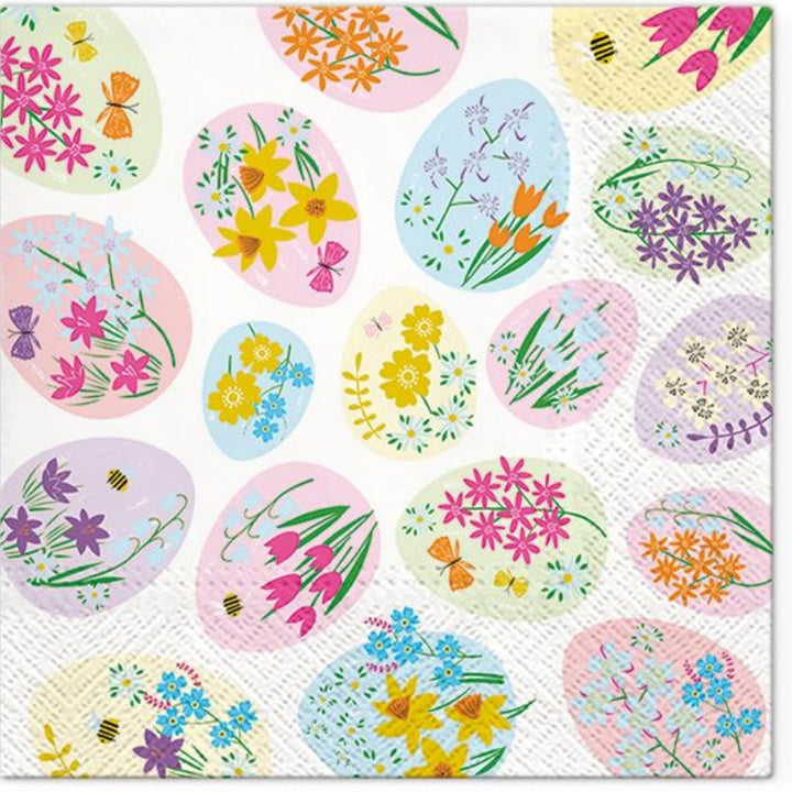 Servieta za decoupage Flowered Eggs - 1 kos