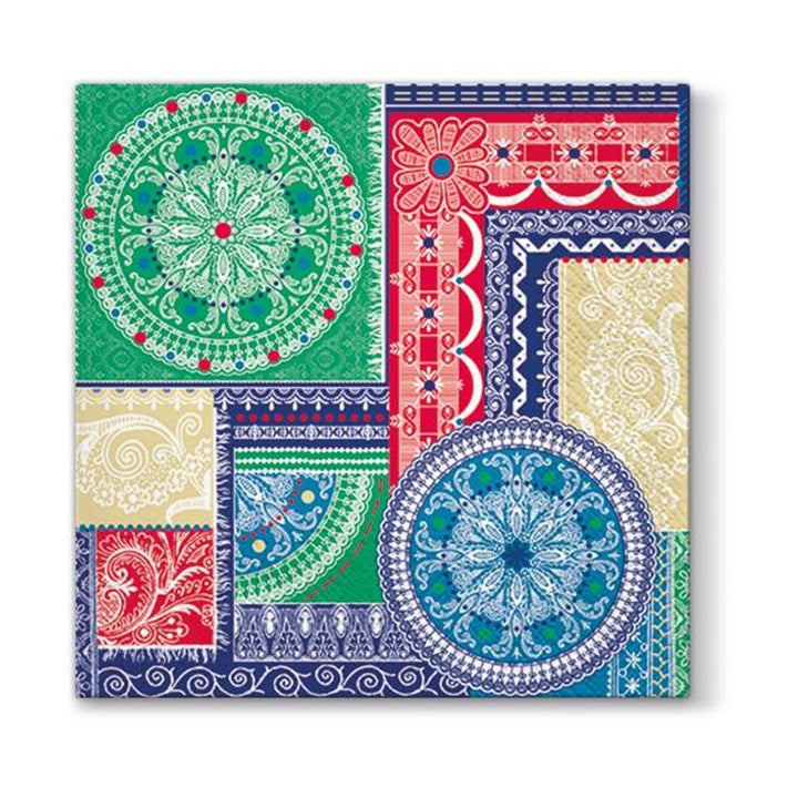 Servieta za decoupage - Ornamenti v mozaiku