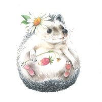 Servieta za decoupage Wild Strawberry Hedgehog - 1 kos
