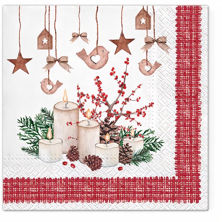Serviete za decoupage Adventne sveče - 1 kos
