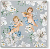 Serviete za decoupage Angels in Flowers - 1 kos