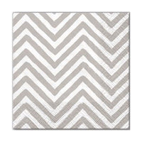 Serviete za decoupage - Big Chevron Gray - 1 kom