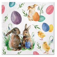 Serviete za decoupage Bunnies with Chicken - 1 kos