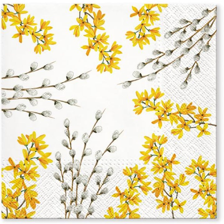 Serviete za decoupage Catkins and Forsythia - 1 kos
