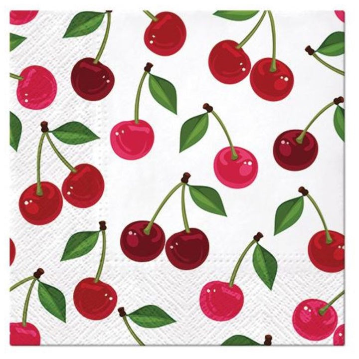 Serviete za decoupage Cherries Pattern - 1 kos