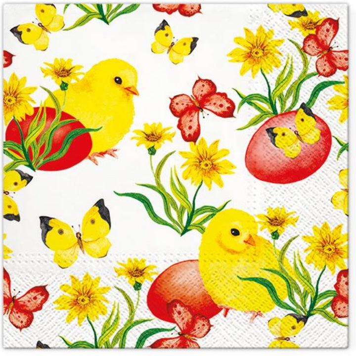 Serviete za decoupage Chicks and Butterflies - 1 kos