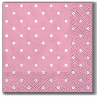 Serviete za decoupage cocktail Pink Dots - 1 kos