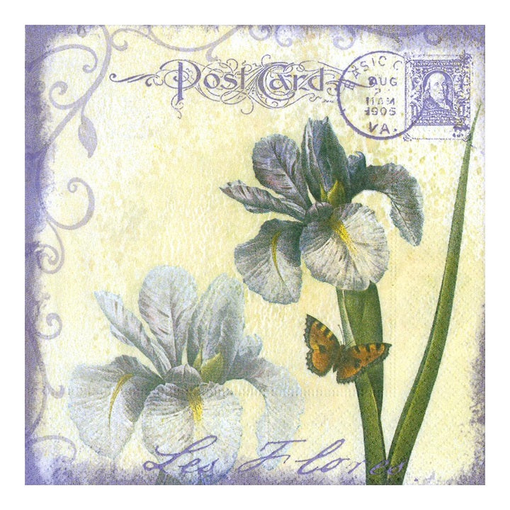 Serviete za decoupage - Cvet Iris - 1 kom