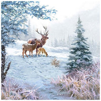 Serviete za decoupage Deer Family - 1 kos