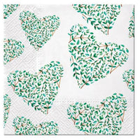 Serviete za decoupage Floral Hearts - 1 kos