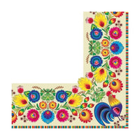 Serviete za decoupage - Folklora Bela & Krem - 1 kos